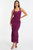 Mesh Midi Dress - Purple