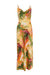 Multi Color Marble Printed Midi Dress