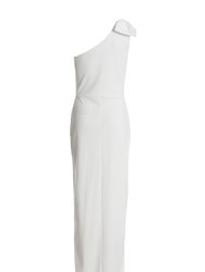 One-Shoulder Bow Detail Maxi Dress