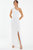One-Shoulder Bow Detail Maxi Dress - Cream