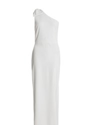 One-Shoulder Bow Detail Maxi Dress