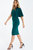 One Shoulder Midi Dress - Green