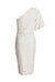 One-Shoulder Midi Dress with Diamante Buckle