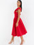 One-Shoulder Scuba Skater Dress