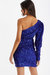 One-Shoulder Sequin Bodycon Dress