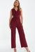 Palazzo Jumpsuit With Embellished Buckle