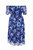 Plus Size Chiffon Floral Bardot Tiered Midi Dress