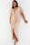 Plus Size Sequin Wrap Batwing Maxi Dress - Neutral