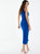 Royal Blue Halter Neck Midi Dress