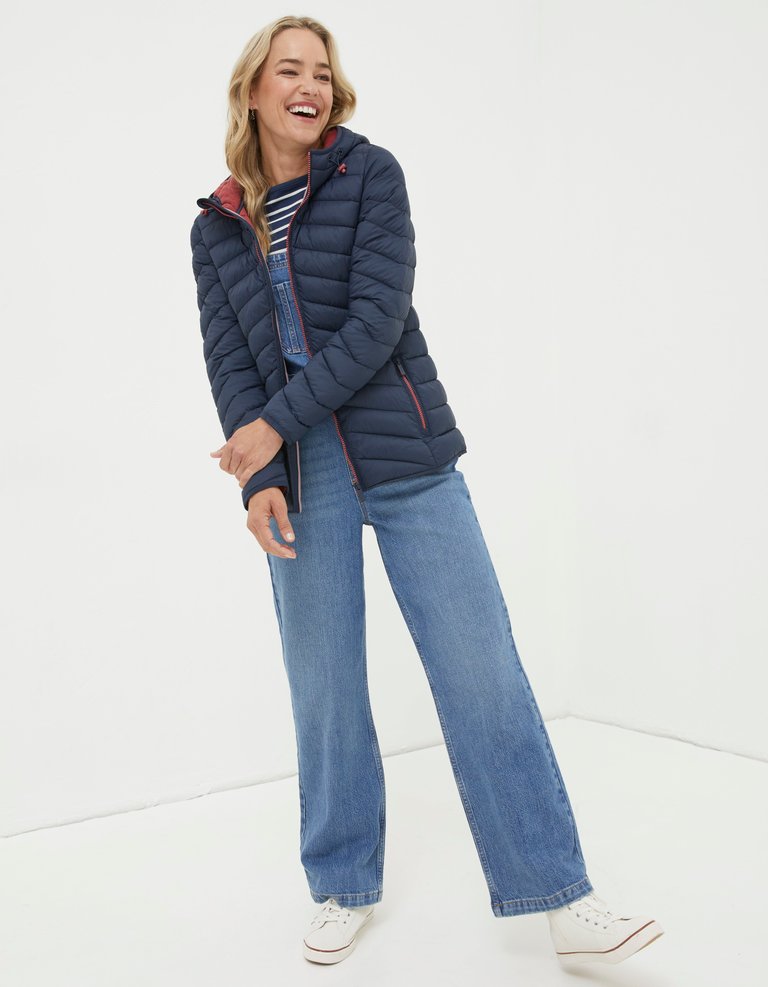 Ruby Lightweight Puffer Jacket - Navy