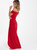 Scuba Crepe Bardot Maxi Dress