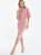 Scuba Crepe One Shoulder Midi Dress - Pink