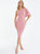 Scuba Crepe One Shoulder Midi Dress - Pink - Pink