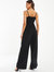 Sequin Brillo Cowl Neck 2 In 1 Jumpsuit