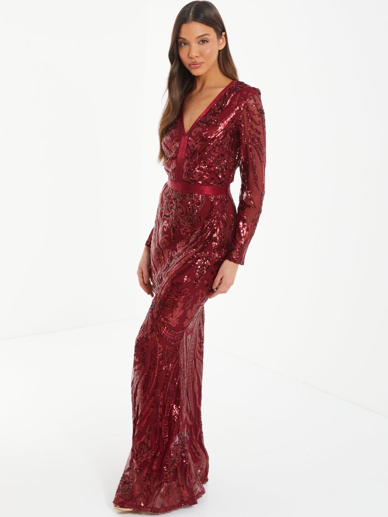 Sequin Evening Dress