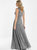 Sequin V-Neck Evening Dress