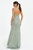Sequin V-Neck Strappy Evening Dress