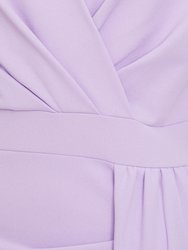 Short Sleeve Wrap Maxi Dress