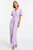 Short Sleeve Wrap Maxi Dress - Purple