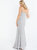 Silver Beaded Fishtail Maxi Dress