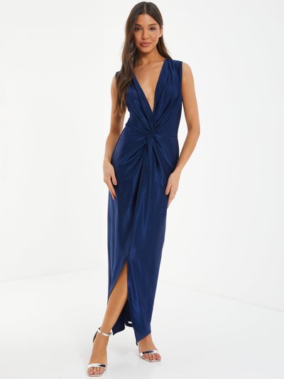 Quiz Slinky Knot Front Maxi Dress product
