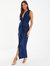 Slinky Knot Front Maxi Dress