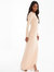 Stone Slinky Long Sleeve Maxi Dress