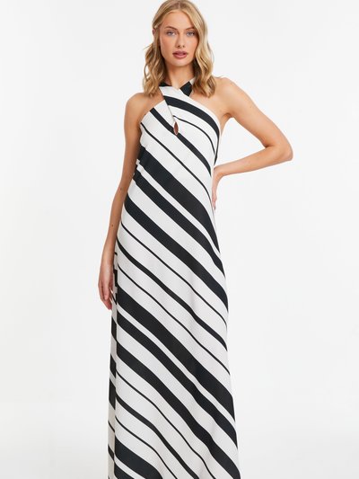 Quiz Stripe Halter Neck Maxi Dress product