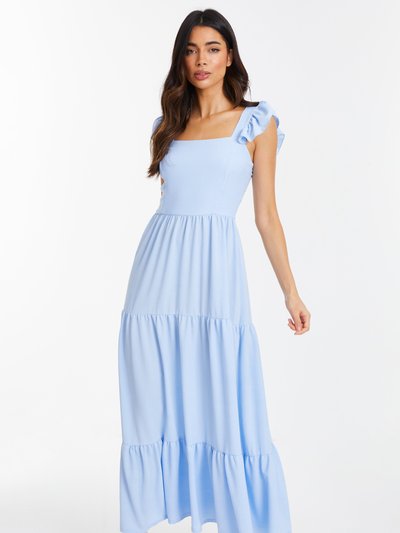 Quiz Textured Jersey Tiered Maxi Dress product