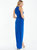 Tie Neck Keyhole Detail Maxi Dress - Blue