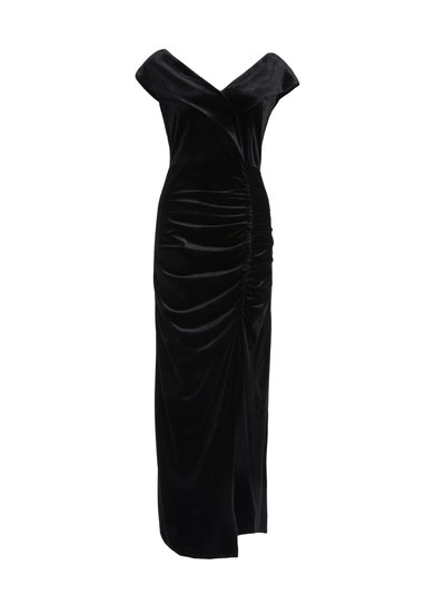 Quiz Velvet Bardot Ruched Maxi Dress product