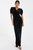 Velvet Wrap Maxi Dress With Puff Sleeves - Black