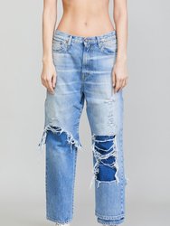 Double Layered Jean - Irving Blue