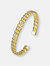 14k Gold colored Chain Cuff Bracelet - Gold