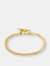 14k Gold colored Cubic Zirconia Chain Bracelet