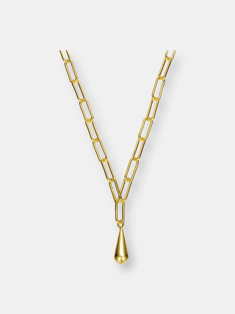 14k Gold Plated Charm Necklace - Gold