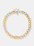 14k Gold Plated Cubic Zirconia Chain Necklace - 14k Gold Plated