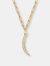 14k Gold Plated Cubic Zirconia Charm Necklace