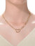 14k Gold Plated Cubic Zirconia Charm Necklace