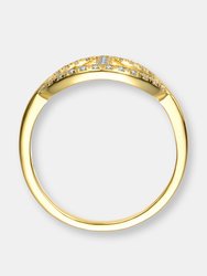 14k Gold Plated Cubic Zirconia ModernRing
