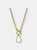 14k Gold Plated Locket Charm Necklace - Gold