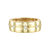 14k Gold Plated With Diamond Cubic Zirconia Double Weave Band Ring