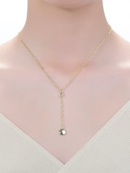 14k Gold Plated Y Neck Necklace