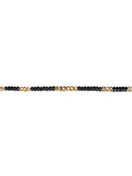 GigiGirl Kids 14k Gold Plated Bracelet With Mineral Beads In Pattern