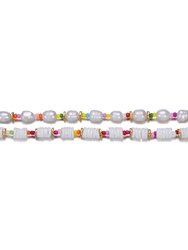 GigiGirl Kids 14k Gold Plated Multi Color Beads With Freshwater Pearls Necklace