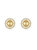 GigiGirl Teens 14k Gold Plated with Cubic Zirconia Eternity Halo Medallion Stud Earrings