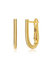 GigiGirl Teens "U" Small Hoop Earrings For Teens - Gold