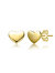 GigiGirl Toddler/Kids 14k Gold Plated Colored Enamel Tiny Flat Heart Stud Earrings - Gold