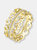 Gold Plated Clear Cubic Zirconia Stackable Ring - Gold