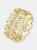 Gold Plated Clear Cubic Zirconia Stackable Ring - Gold